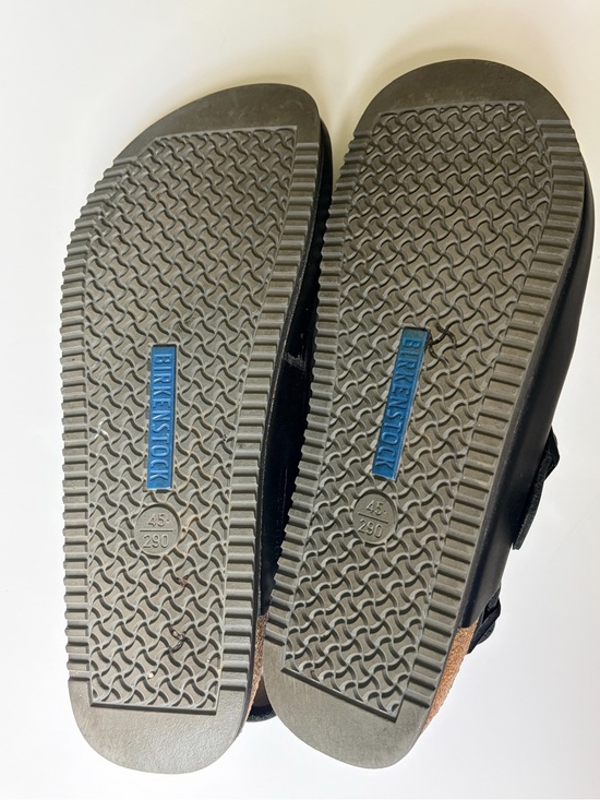 Birkenstock Tokio Super Grip Black Leather Clog with Buckle Unisex